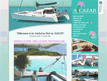 Tablet Screenshot of alcazar-yachtcharter.com